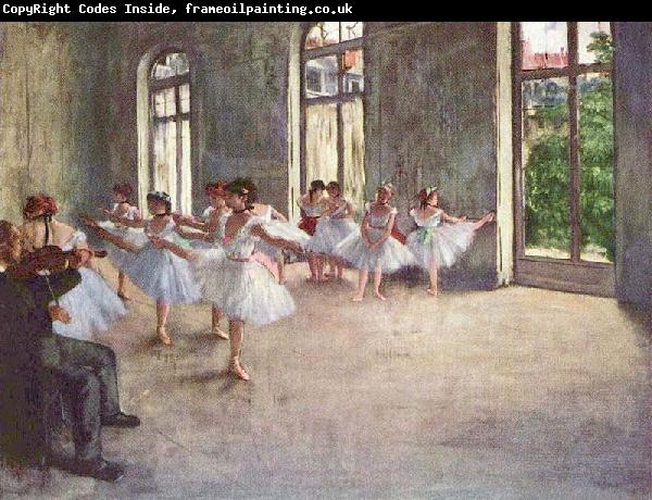 Edgar Degas Ballet Rehearsal
